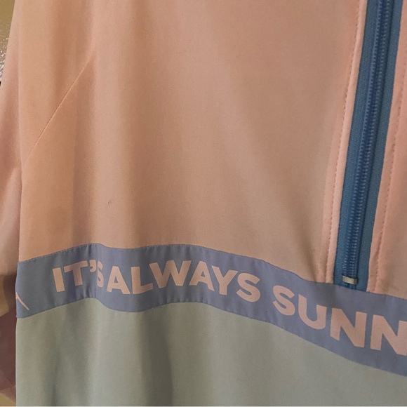 Lilly Pulitzer Tee Time Windbreaker half zip Jacket It’s Always Sunny XL used - Picture 7 of 12